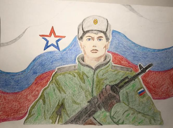 рисунки на 23 февраля